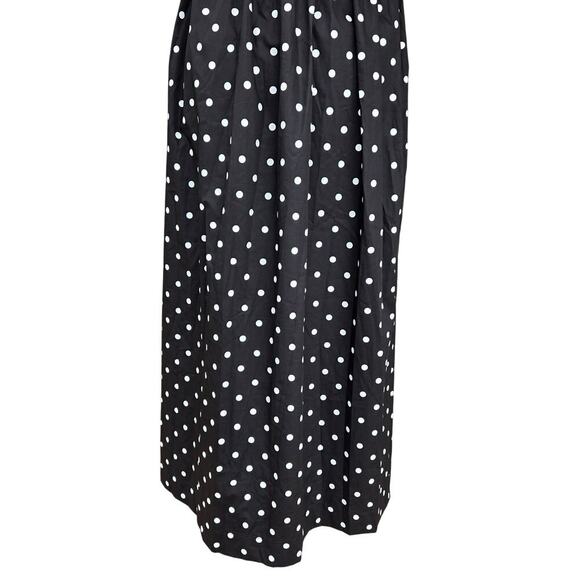 NWT Klesis Polka Dot Front Bow Detailed A-line Midi Dress Sundress Sz M - Picture 7 of 14